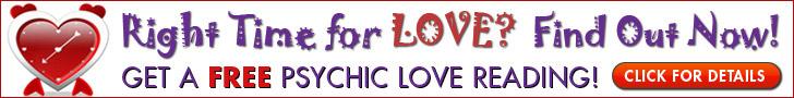 Right time for love? Find out with a free psychic reading!